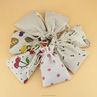Cotton muslin Drawstring Bag Canvas Gift Packing Pouch Customs LOGO Printing for phone,glasses