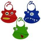 best selling cute waterproof silicone baby bib with large food catch pocket
