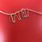 1000 pcs Bulb Safety Pins Pear Shaped Pins Stitches Marker Metal Hangtag Pins