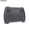 360 degree signal transmission LED 2.4Ghz wireless keyboard Built-in Rechargeable lithium battery