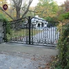 modern european style courtyard large cast iron garden gate design for sale IGZ-012
