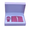 New arrival promotional fashion lady gift set watch with nice design wallet for Christmas