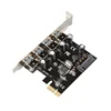 Diewu VL805 PCI express to 4 port USB 3.0 adapter with 15 pin power