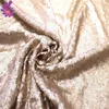 Factory Mesh Base Champagne Matte 3MM Sequin Embroidery Fabric For Wedding Party Decoration