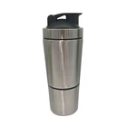 Water Bottles Detachable Whey Protein Powder Sport Shaker Bottle For Stainless Steel Cup Vacuum Mixer Outdoor Drinkware