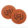 Labels Wholesale New Design Custom Heat Press Logo Adhesive Soft Genuine Leather Patches for Jeans