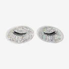 2019High Quality round Cold Gel Eye Mask With Glitter
