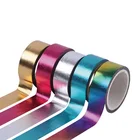 Golden foil waterproof adhesive decorate single sided ruban masking paper tape