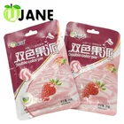 Wholesale Sweet Double Color Strawberry Milk Flavor Hard Candy