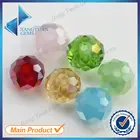 Red Loose Glass Bicone Shape Crystal Beads