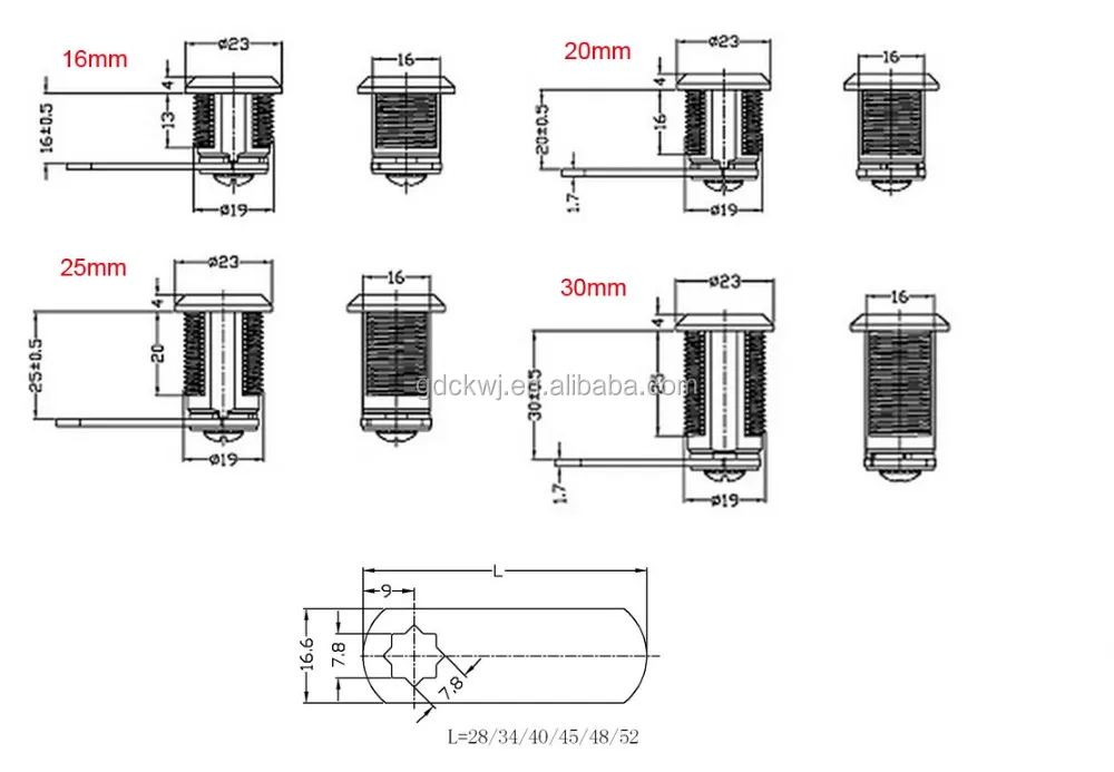 guangzhou wholesale high quality metal cabinet cam lock drawer lock