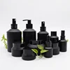 /product-detail/high-end-frosted-matte-black-cosmetic-glass-bottle-and-jar-pump-bottle-for-lotion-serum-cream-full-set-60791990032.html
