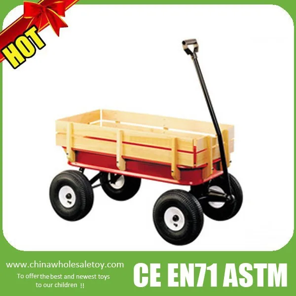 2014 wooden toy wagon,wooden toy pull cart