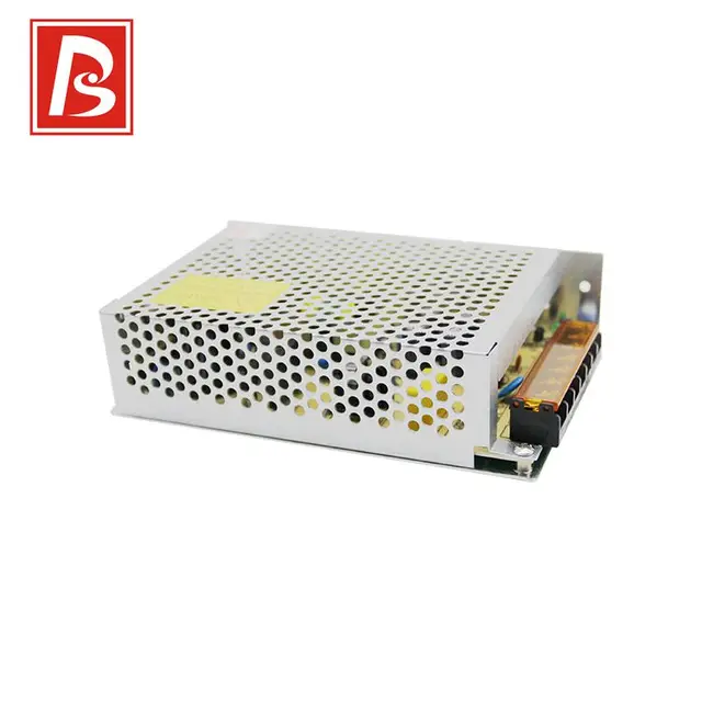 BST triple output smps 230V AC to 125W DC 5V 12V 15V 24V enclosed industrial switch mode power supply
