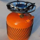JG Outdoor Picnic Gas Stove with Gas Cylinder,Mini Portable Backpacking Stove Burner,Camping Single Burner Gas Stove
