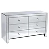 Mirrored Dressing Table 6 Chest Of Drawer Dresser - Mirror Furniture