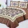 Custom Made Polyester Home Designs Luxury Brand Printed 3pcs Patchwork Bedding Set