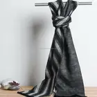 Viscose Shawl Black Grey Colour Men's Scarf