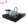 Black nail spa queen pedicure chair base with glass bowl SY-B004
