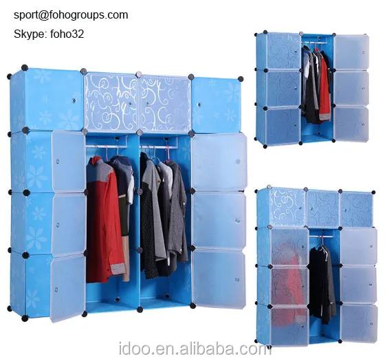 Double Color Cheap Wardrobes Uk Plastic Portable Wardrobe Fh