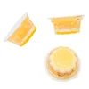 flower shape fruit flavor jelly with coconut pulp