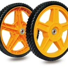12 inch plastic wheel and tire with bearing for air compressor, golf trolley