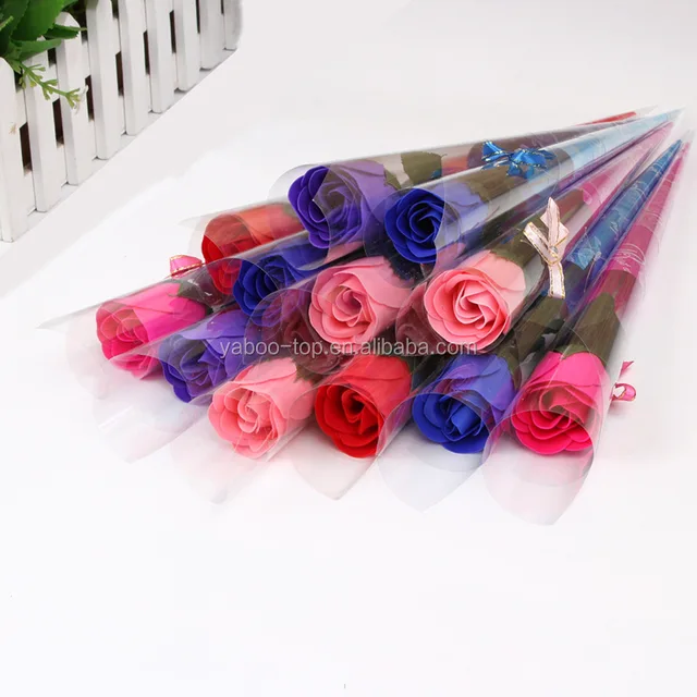 single soap flowers