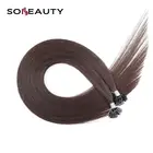 Flat Tip Shape Keratin Single Strand Brazilian Human Remy Hair Extensions
