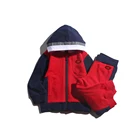 wholesale kids boutique infant 280g terry cloth baby clothing sets 2pcs with hooded
