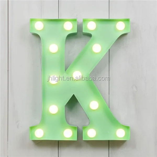 Creative Wall Mounted Led Marquee Initial Light Decoration