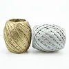Wholesale 30m/roll Gold and Silver Paper Raffia Ribbon