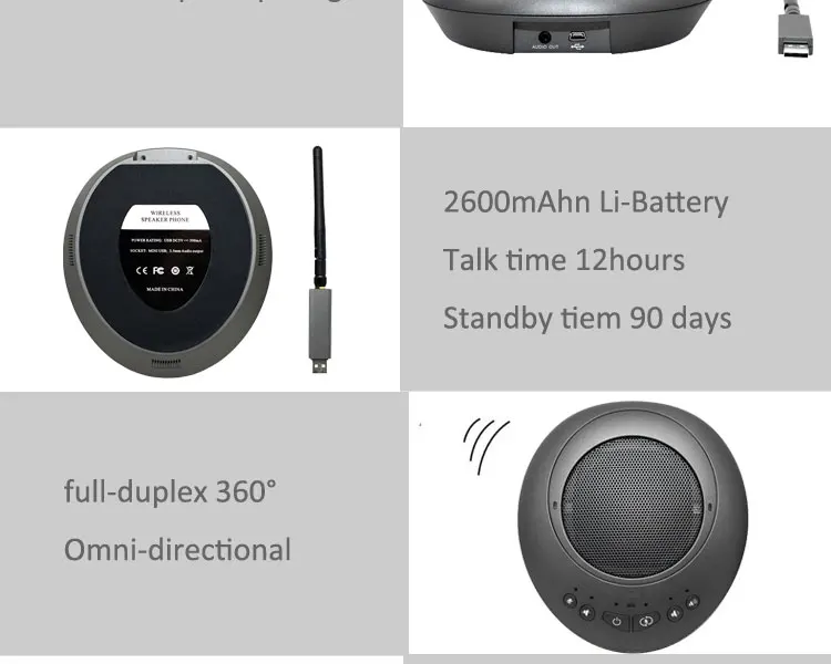 Cheap USB Speakerphone Microphone Wireless Conference System with ANS AGC - ANKUX.COM