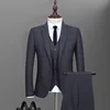 Men Suit slim fit business men suits Three Piece Men Wedding Tuxedo Suit Business Formal Wear Coat And Pants Suits 2018