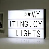 A4 Cinema Light Box Letters Changeable