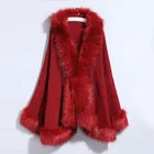 Wholesale Clothing Winter Warm Shawll Design Faux Fur Women Coats
