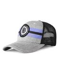 wholesale custom grey colour applique logo trucker baseball cap hat