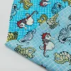 Wholesale Design Cute Seahorse Pattern single printed Customized Cotton Woven Fabric For Garment