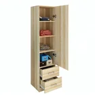 bedroom furniture single door white wooden wardrobe cabinet