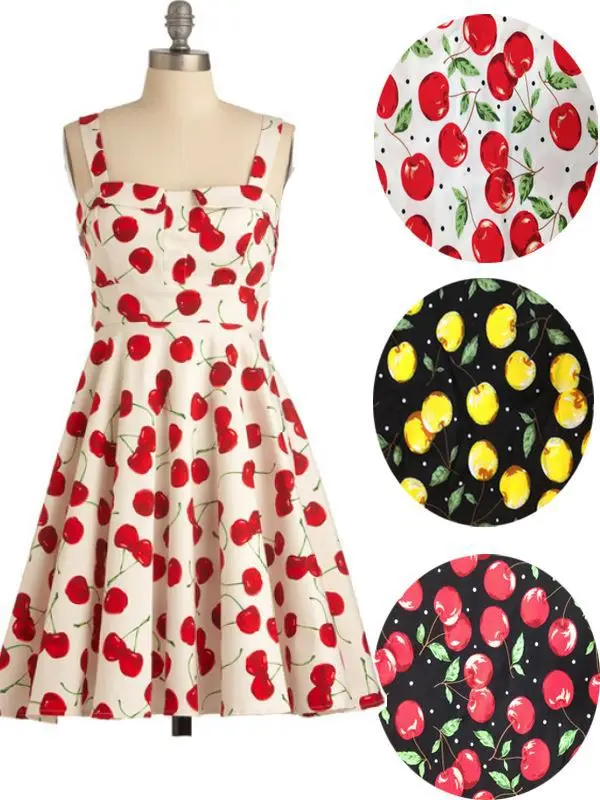 apparel walson wholesale new design cotton Polka Dot Bandage halter 1950s vintage dress 4599-3