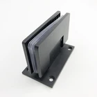 Black Frameless Shower Door Hinge For Glass Door