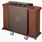 Hotel meal housekeeping trolley with doorsand cover