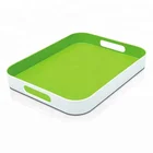 Two-tone Rectangular Kitchen Dinnerware Plastic Tray
