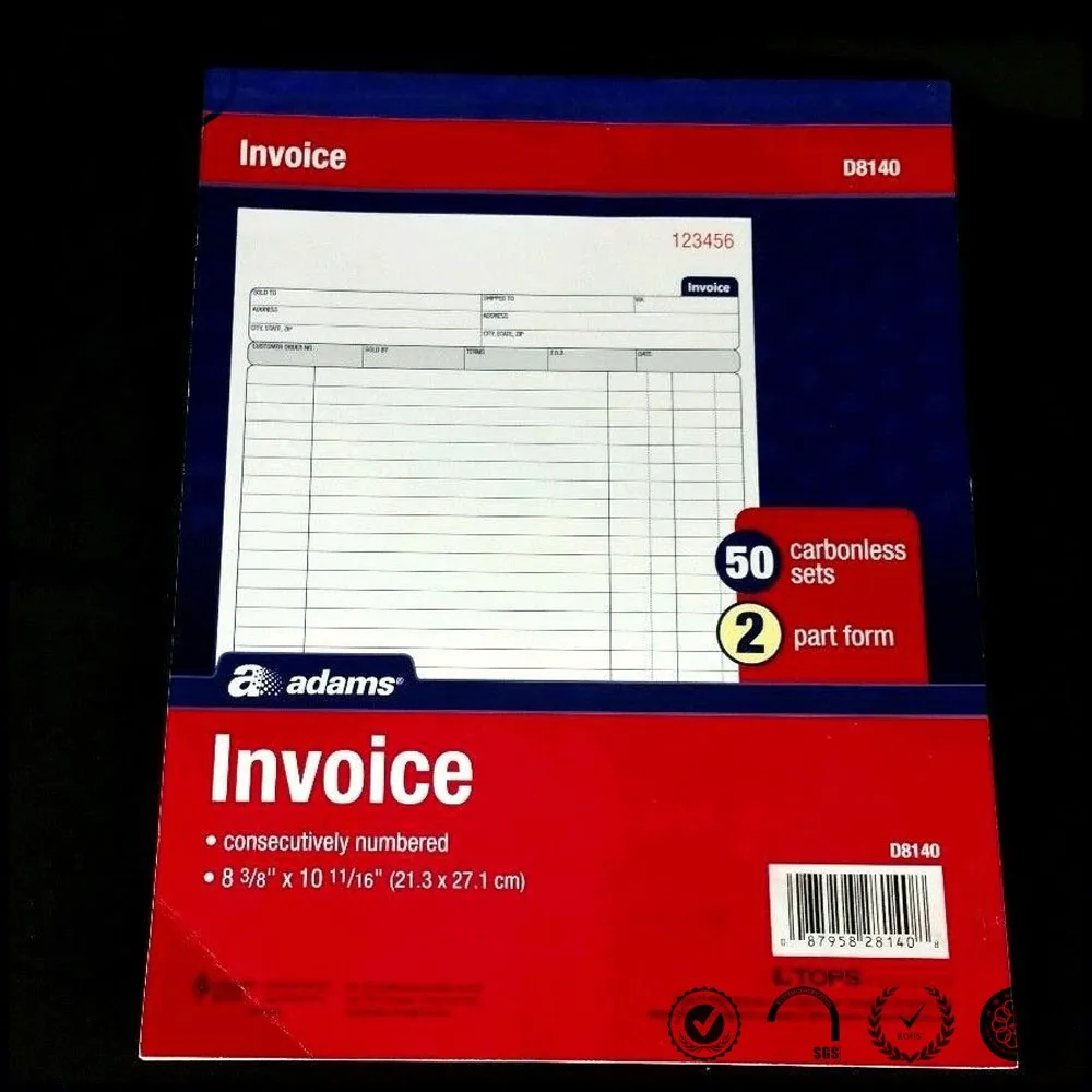 Sales Order Book 2part Carbonless Invoice Receipt 3books 50 Sets
