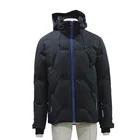 custom Simple Hooded Sleek Shiny mens winter duck Down Jacket Seamless Jacket