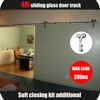 heavy load bypass ceiling mounted sliding door rail track system