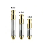 High quality disposable vape cartridge cbd tank Brass Knuckless cartridge