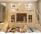 3 tier double cheap kids bunk beds colorful wooden kids bunk bed
