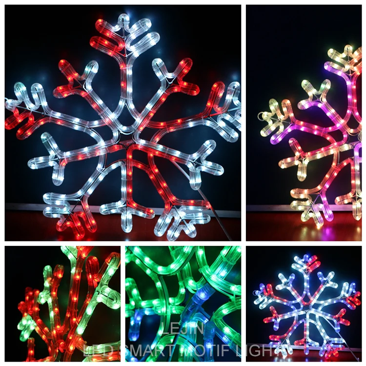 2019 trending outdoor snowflake LED smart motif light NEW design color changing motif lights