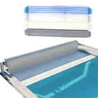 hard folding customizable size glass steel fiber grey pool swimming pool cover parts