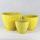 Small Pots Pot Plant Planter Pots Garden Plant Pot Yellow Small Flower Pots Garden Pot Plant Pot Planter 241Y